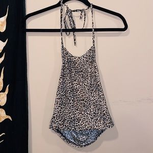 cheetah print halter top